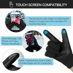 Winter Gloves, Cycling Gloves with Touch Screen Function